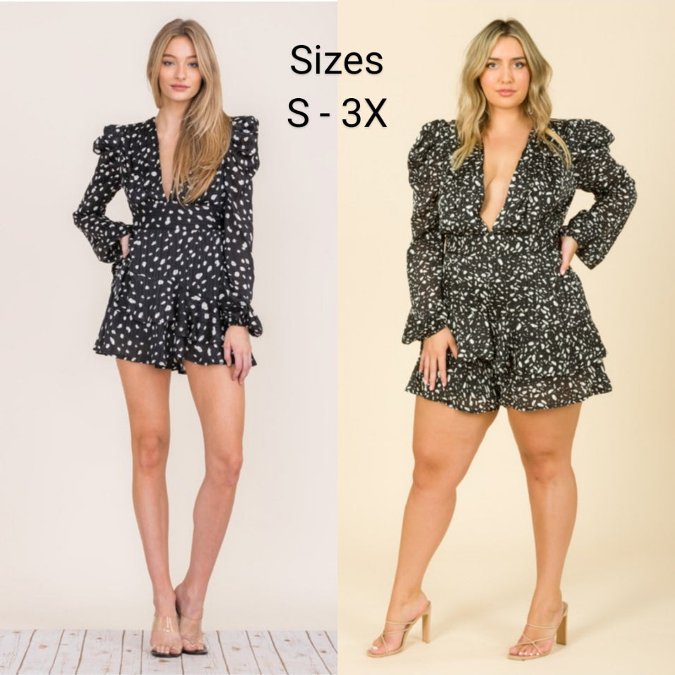 Flirty Girl Romper (Small & Medium)